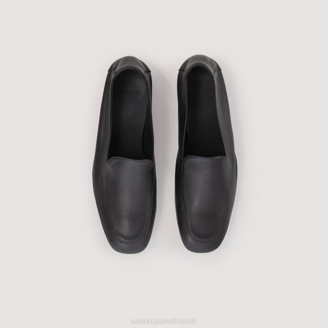 Sandro Paris miehet nahkaiset loaferit VLHP855 jalkineet musta