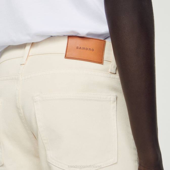 Sandro Paris miehet puuvillaiset farkut VLHP626 vaatteet ekru
