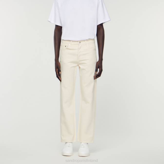 Sandro Paris miehet puuvillaiset farkut VLHP626 vaatteet ekru