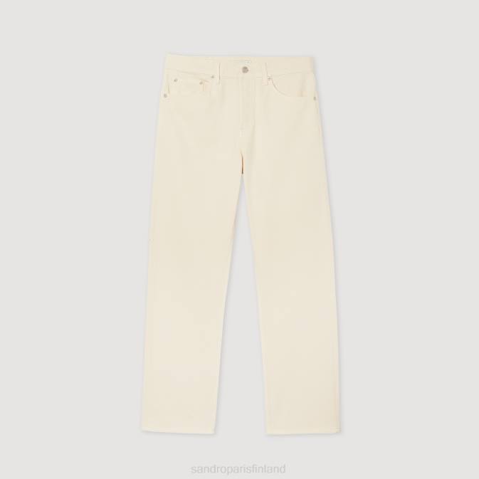 Sandro Paris miehet puuvillaiset farkut VLHP626 vaatteet ekru