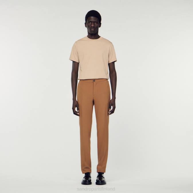 Sandro Paris miehet jersey housut VLHP824 vaatteet kameli