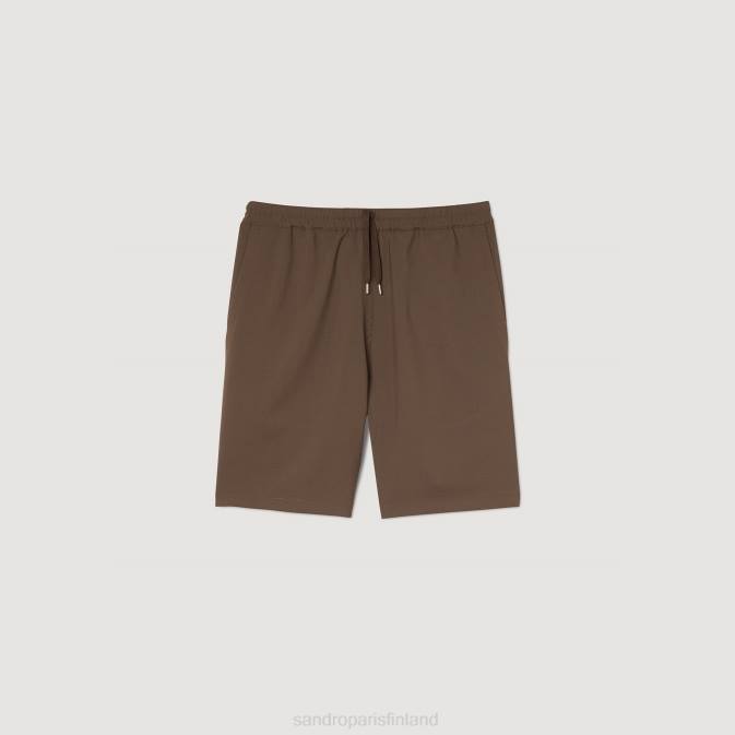 Sandro Paris miehet joustavat shortsit VLHP649 vaatteet taupe