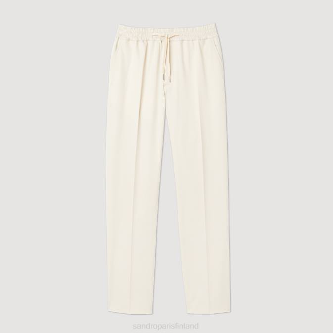 Sandro Paris miehet joustavat suoralahkeiset housut VLHP777 vaatteet ekru