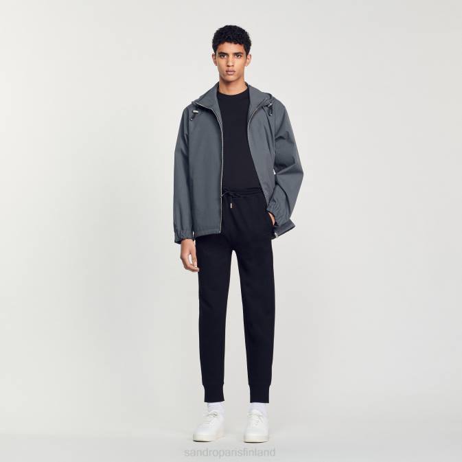 Sandro Paris miehet neulotut lenkkihousut VLHP634 vaatteet musta