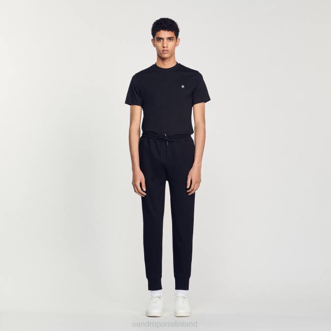 Sandro Paris miehet neulotut lenkkihousut VLHP634 vaatteet musta