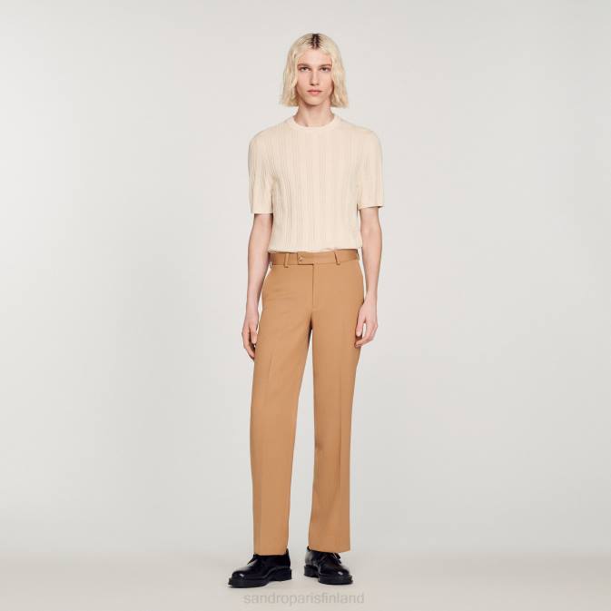 Sandro Paris miehet villasekoitehousut VLHP603 vaatteet kameli