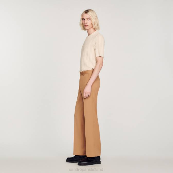 Sandro Paris miehet villasekoitehousut VLHP603 vaatteet kameli