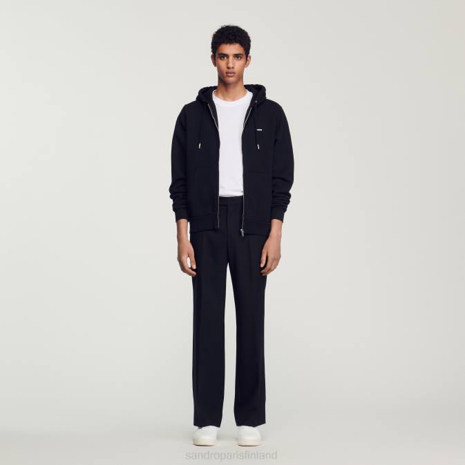 Sandro Paris miehet fleecehuppari VLHP627 vaatteet musta