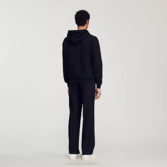 Sandro Paris miehet fleecehuppari VLHP627 vaatteet musta