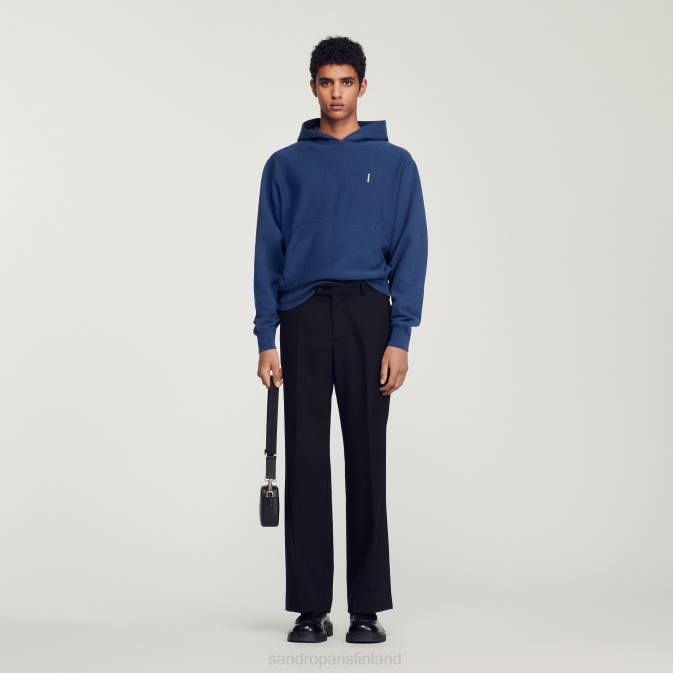 Sandro Paris miehet fleecehuppari VLHP671 vaatteet sininen