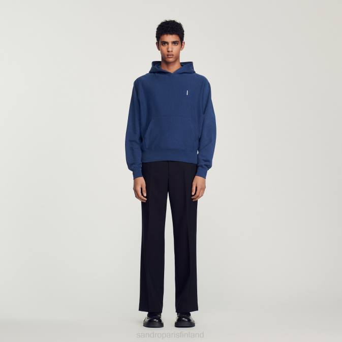 Sandro Paris miehet fleecehuppari VLHP671 vaatteet sininen