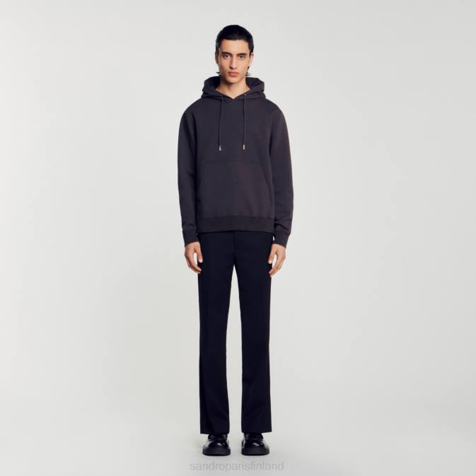 Sandro Paris miehet fleecehuppari VLHP692 vaatteet hiilen harmaa