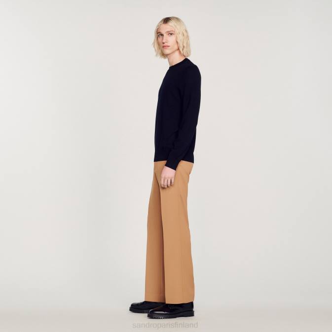 Sandro Paris miehet hieno neule villapaita VLHP636 vaatteet laivastonsininen