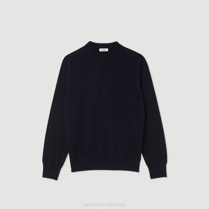 Sandro Paris miehet kashmir villapaita VLHP658 vaatteet tumma laivasto