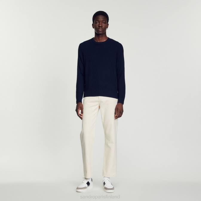 Sandro Paris miehet villapaita VLHP687 vaatteet laivastonsininen