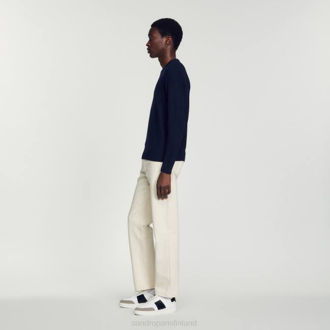 Sandro Paris miehet villapaita VLHP687 vaatteet laivastonsininen