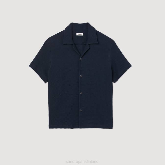 Sandro Paris miehet hunajakennopaita VLHP641 vaatteet laivastonsininen