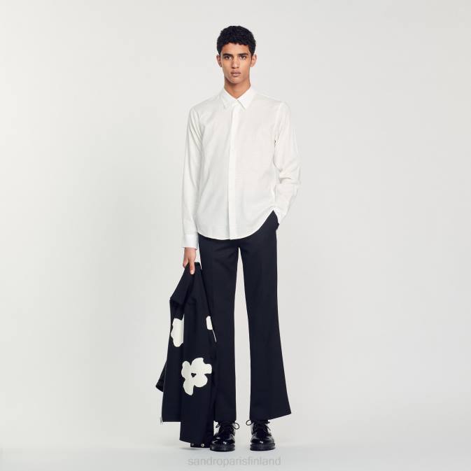 Sandro Paris miehet klassinen paita VLHP756 vaatteet valkoinen