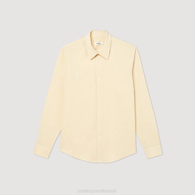 Sandro Paris miehet klassinen paita VLHP779 vaatteet beige