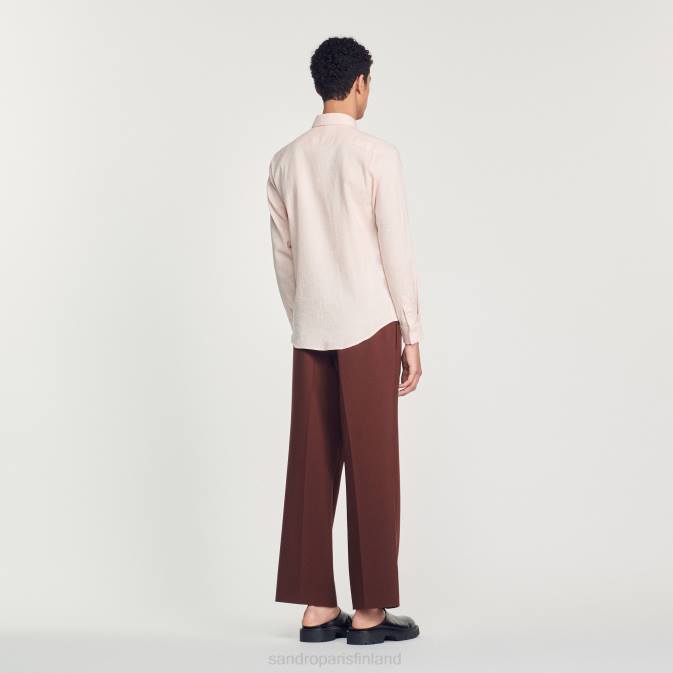 Sandro Paris miehet klassinen paita VLHP822 vaatteet vaalea pinkki