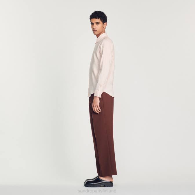 Sandro Paris miehet klassinen paita VLHP822 vaatteet vaalea pinkki