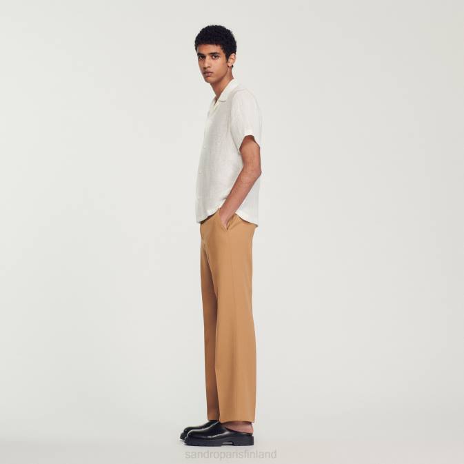 Sandro Paris miehet lyhythihainen paita VLHP595 vaatteet ekru