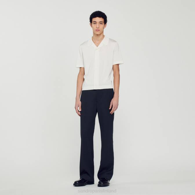 Sandro Paris miehet lyhythihainen paita VLHP721 vaatteet valkoinen