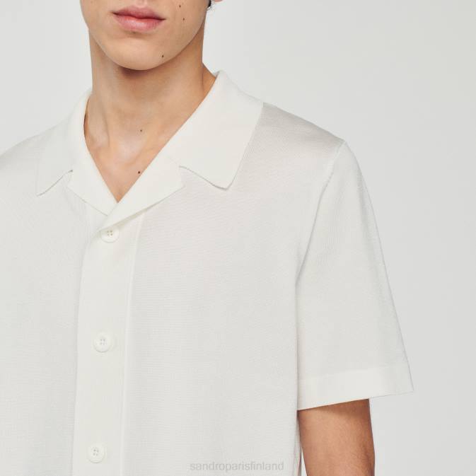 Sandro Paris miehet lyhythihainen paita VLHP721 vaatteet valkoinen