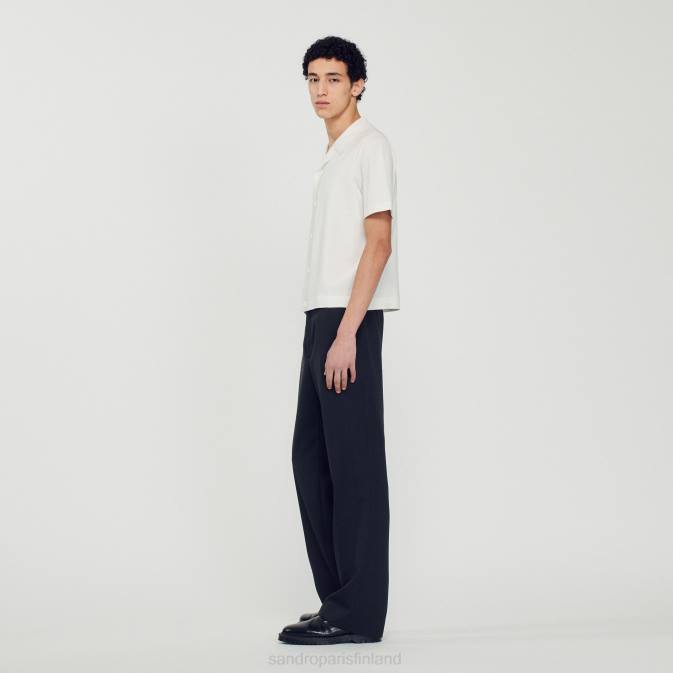 Sandro Paris miehet lyhythihainen paita VLHP721 vaatteet valkoinen