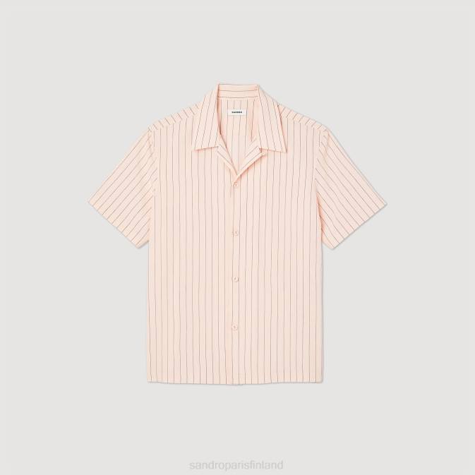 Sandro Paris miehet lyhythihainen paita VLHP783 vaatteet vaalea pinkki