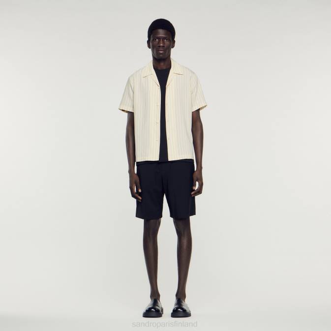 Sandro Paris miehet lyhythihainen paita VLHP784 vaatteet beige