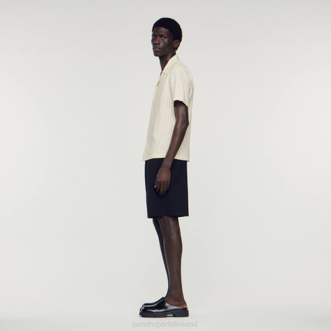 Sandro Paris miehet lyhythihainen paita VLHP784 vaatteet beige