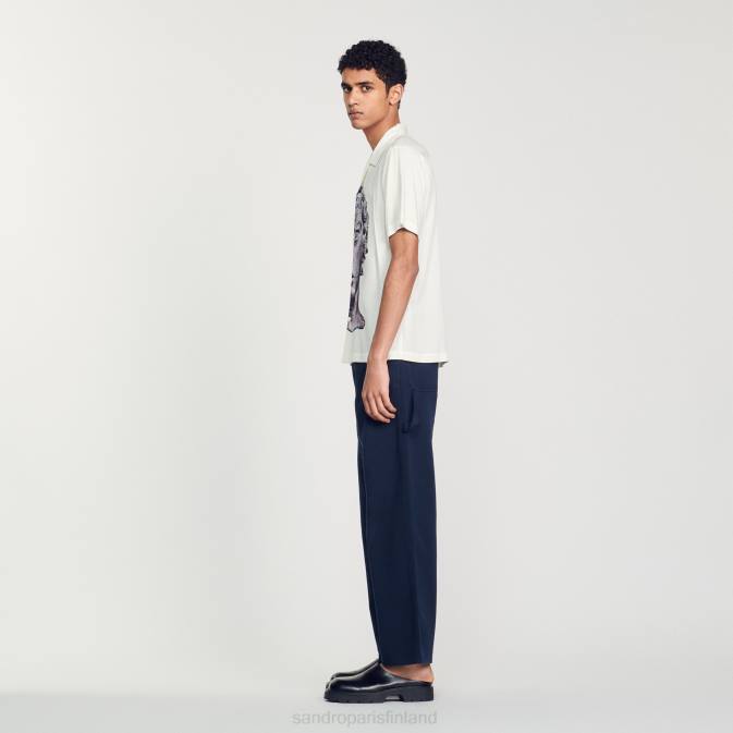 Sandro Paris miehet patsas paita VLHP701 vaatteet ekru