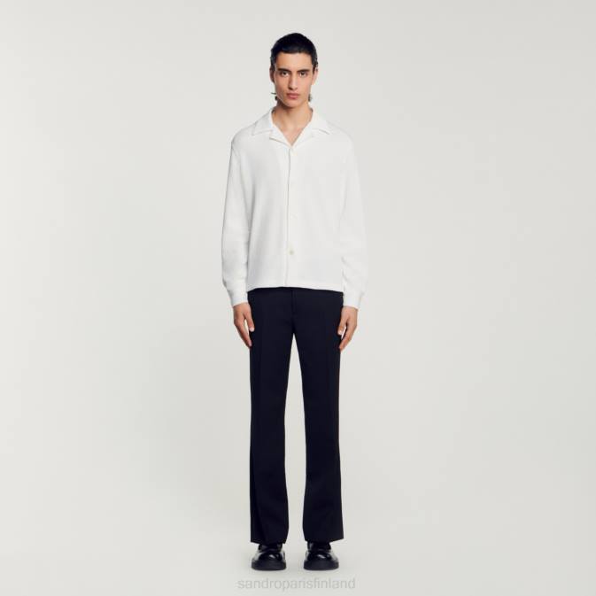 Sandro Paris miehet pitkähihainen paita VLHP588 vaatteet ekru