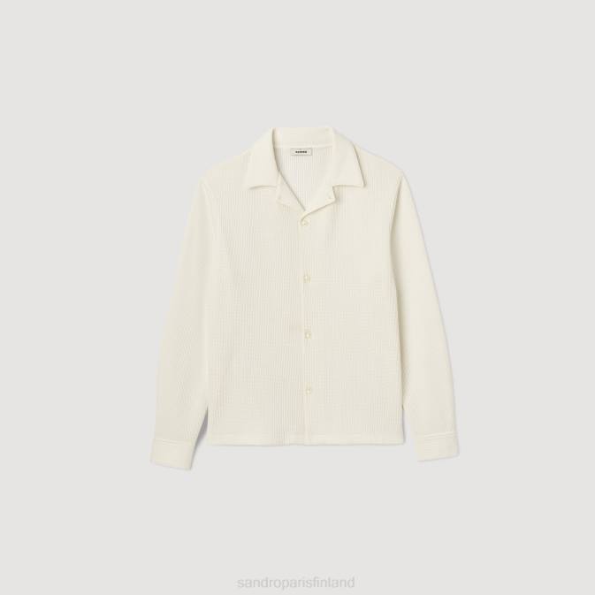 Sandro Paris miehet pitkähihainen paita VLHP588 vaatteet ekru