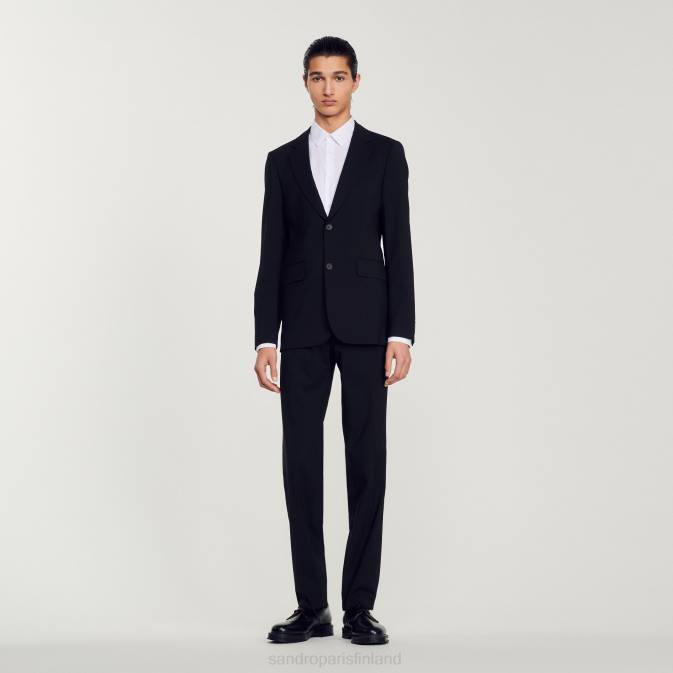 Sandro Paris miehet neitsytvillainen pukutakki VLHP596 vaatteet musta