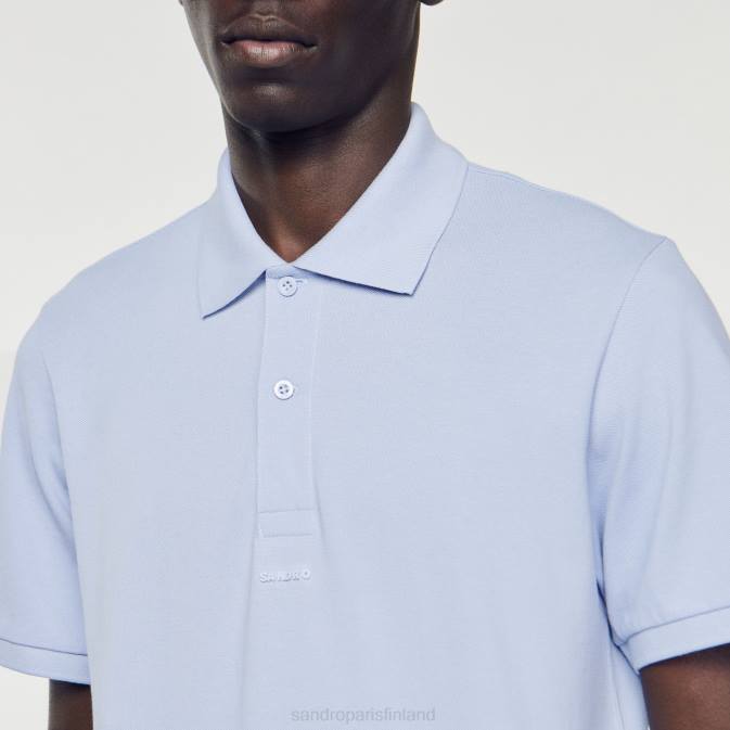 Sandro Paris miehet kumilogoinen poolopaita VLHP807 vaatteet violetti