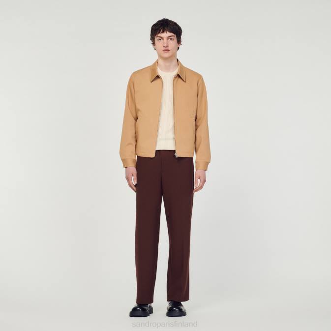 Sandro Paris miehet puuvillatakki VLHP601 vaatteet beige