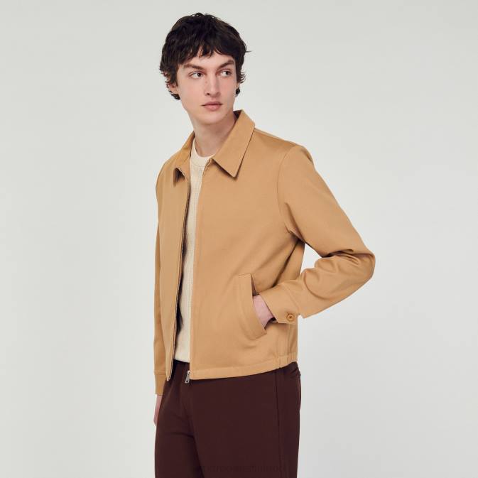 Sandro Paris miehet puuvillatakki VLHP601 vaatteet beige