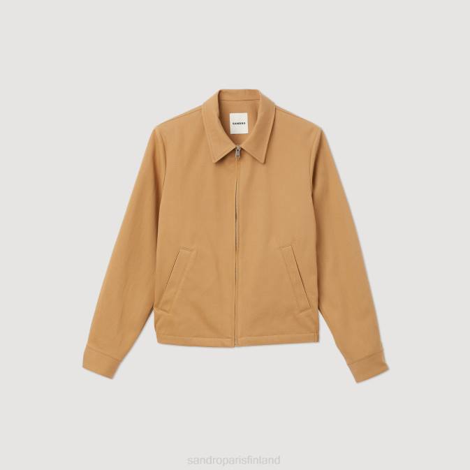 Sandro Paris miehet puuvillatakki VLHP601 vaatteet beige