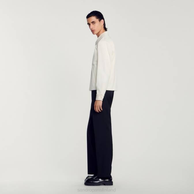 Sandro Paris miehet puuvillatakki VLHP602 vaatteet ekru