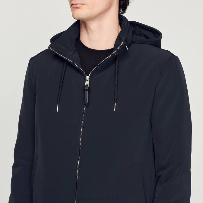 Sandro Paris miehet tekninen kangastakki VLHP644 vaatteet laivastonsininen