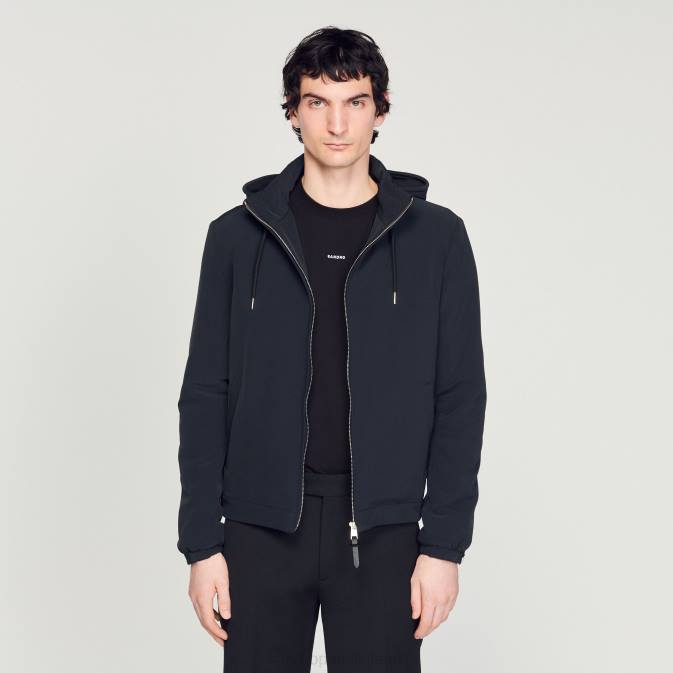 Sandro Paris miehet tekninen kangastakki VLHP644 vaatteet laivastonsininen