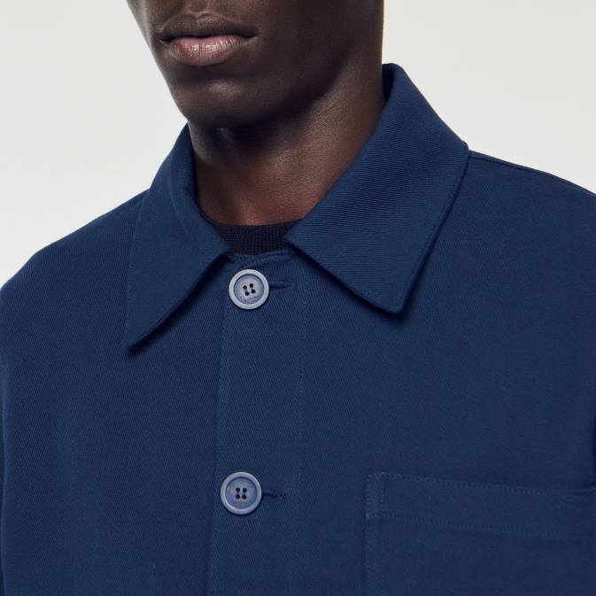 Sandro Paris miehet työntekijän takki VLHP767 vaatteet laivastonsininen