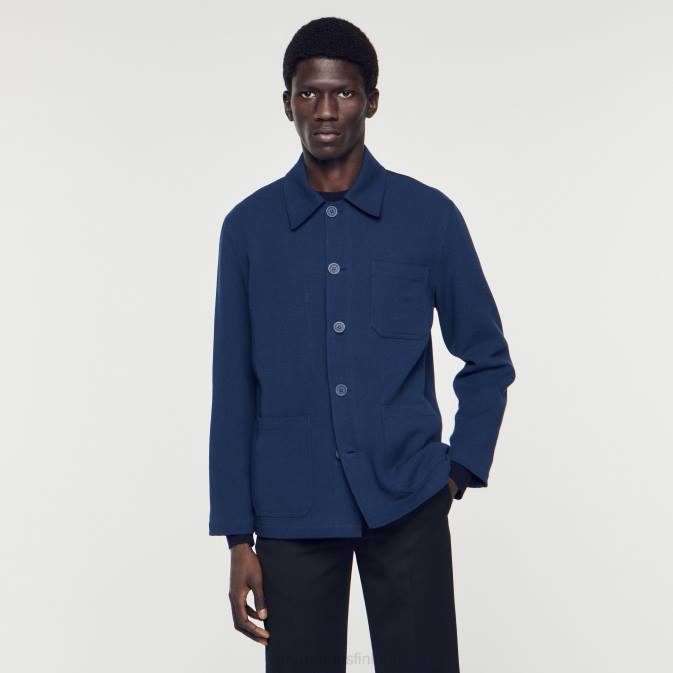 Sandro Paris miehet työntekijän takki VLHP767 vaatteet laivastonsininen