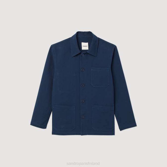 Sandro Paris miehet työntekijän takki VLHP767 vaatteet laivastonsininen