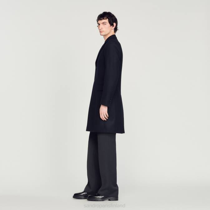 Sandro Paris miehet villainen takki VLHP606 vaatteet laivastonsininen
