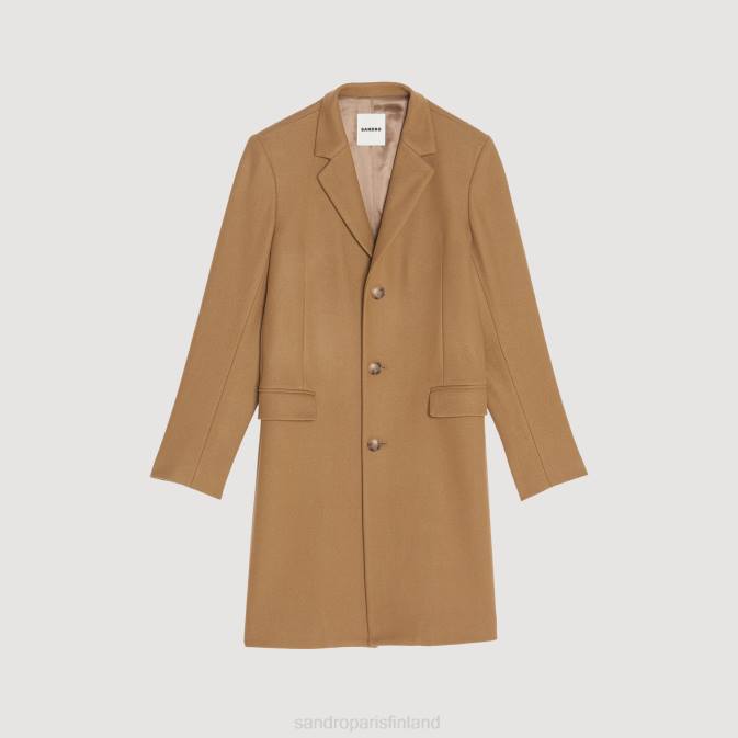 Sandro Paris miehet villainen takki VLHP607 vaatteet beige