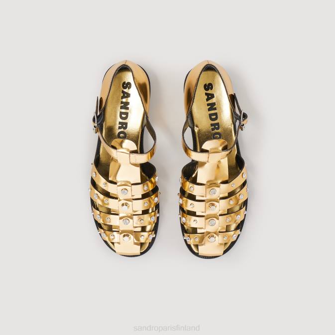 Sandro Paris naiset olyma-nastalliset sandaalit VLHP495 jalkineet kulta