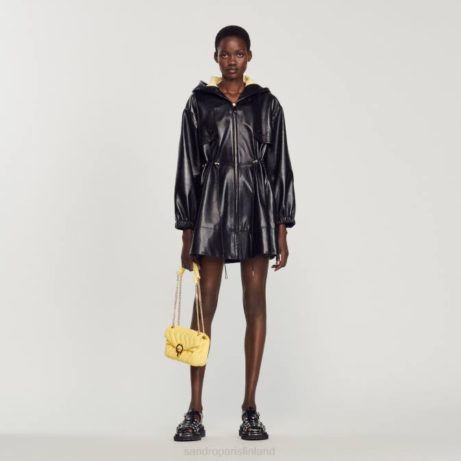 Sandro Paris naiset tikattu nylon yza laukku VLHP546 Lisätarvikkeet keltainen